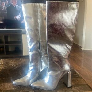 Zara, silver boots size 5